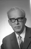 Postmästare Edvard Turelius, Valbogatan 2 A, Gävle. Postdirektionen. Den 11 mars 1968