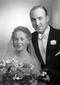 Brudparet Pedersen, Staketgatan 51, Gävle. 9 december 1944.
