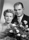 Brudparet Hansson - Boberg, Göteborg. 2 augusti 1945.