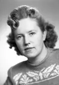 Fröken Ingrid Johansson, Åbygård, Valbo. 29 september 1945.