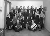 Svenska Litografiförbundet Gävle Avdelningen. Oktober 1945.