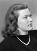 Fröken Ann-Maria Ahlderhag, Älvkarleby. 6 decembe 1945.