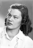 Fröken Ann-Maria Ahlderhag, Älvkarleby. 6 decembe 1945.