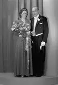 Brudpar Stig Johansson, Box 76, Hagaström. 23 februari 1946.