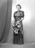 Brudpar Oscar Forsström, Borgarskolan, Gävle. 2 mars 1946.