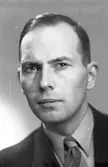 Stadsmäklare Folke Löfgren, Gävle. 6 mars 1946.