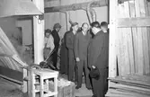 AB Tobo Bruk. Besök av finska gäster i Monarkfabrikerna. 21 augusti 1949.