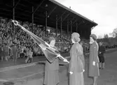 Svenska Flaggans Dag på Strömvallen. 6 juni 1951.