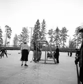 Bandymatch Bollnäs - Skutskär. 13 januari 1952.



