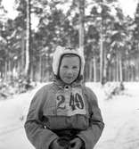 Skidtävling för barn. 3 februari 1952.