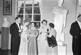 Gästriklands Läkarföreningen firar jubileum på Museet.  24 april 1952.