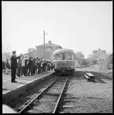 Lelångenbanan. Näst sista resan före nedläggandet, med utgång från Uddevalla. Färgelanda.