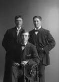 Albert Andersson, Karl Olsson och Erik Johansson, Kallbacka, Bomhus