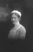Sjuksköterska Alma Fredriksson. Lasarettet.