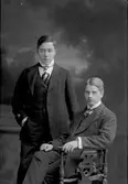 Karl Goding och Hilding Pettersson. Glasbruket, Gävle