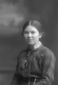 Annie Malmström, Hagaström. Elev vid Mindre Folkskoleseminariet i Hagaström som fanns 1906-33. Denna verksamhet startades av dåvarande folkskoleinspektören Justus Wokratz.