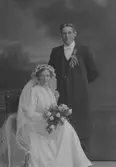 Brudparet Carlsson, Hedesunda. / Engholm