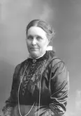 Maria Helena Boberg. Född. 1857. Hustru till fabrikör August Boberg. Bobergs Fajansfabrik