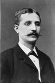Glasbruksdisponent Olof Schröder född 1858 död 1924.
Gefle glasbruk.
