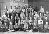Landa skola 1919.
Lärarinnan är Frida Uggla.