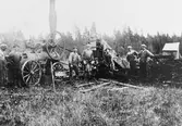 Bränntorvstagning på Fasmur 1916.
