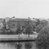 Länsmuseet Gävleborg sett från andra sidan Gavleån (norrifrån) i Juni 1979