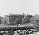 Länsmuseet Gävleborg sett från andra sidan Gavleån (norrifrån) i Juni 1979