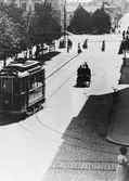Norra Kungsgatan mot söder. Till vänster Rådhuset.
