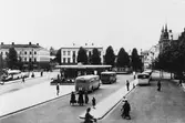 Gävle stad – Norr, Stortorget.
Stortorget med Busstation. Obs spårvagnen i bakgrunden.
