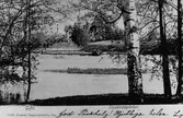 Gävle stad – Väster, Parti av Stadsträdgården.
I bakgrunden Rettigska barnhemmet som uppfördes och invigdes 1881. Huset ritades av stadsarkitekten E.A. Hedin. Verksamheten upphörde 1955 och huset revs 1960 för att ge plats för Strömbadet.
