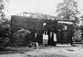 Gävle stad – Väster, Stadsträdgården.
Kallbadhuset Najaden i Gavleån, 13/9-1956.
