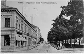 Gefle. Nygatan med Centralhotellet, Gefle.
