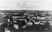 Utsikt från kyrktornet österut.
