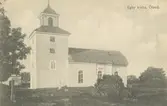 Vykort med motiv från Egby kyrka.