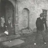 Kungligt besök på Kalmar slott, kung Fredrik och drottning Ingrid.