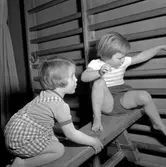 Barngymnastik. 
Januari 1956.