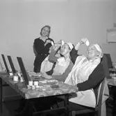 Makeupskola på Contan. 
Januari 1956.