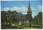 Vykort med motiv av Frödinge kyrka.