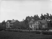 Fabrikör Johanssons villor längs järnvägsgatan i Vetlanda, cirka 1905.