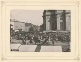 Torghandel vid domkyrkan på Stortorget.