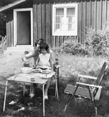 Forsebol, jordgubbar med mjölk.