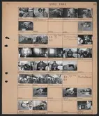 Motiv: Taikons zigenarläger;
Porträtt av barn, porträtt av kvinna och barn, vy över tältläger, människor vid ett tältläger.

Motiv: Taikons läger vid Johanneshov;
Interiör av ett tält, en vedspis i ett tält, ett barn i ett tält, interiör av en rälsbuss med passagerare.

Motiv: Radiotjänst;
En flicka 