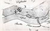 Detalj av karta från 1788 av A F von Rehausen, Lantmäterikontoret i Gävle.
Se sid 92-108 ur
