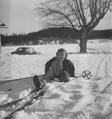 Vinterläger i Klunkhyttan. 
Mars 1956.