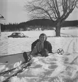 Vinterläger i Klunkhyttan. 
Mars 1956.