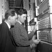 Televerkets automatstation. 
Mars 1956.