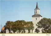 Vykort över Alböke kyrka