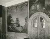 Väggmålning i nedre våningens sal i Hantverksföreningens hus.