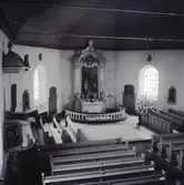 Långhuset i Hjorteds kyrka.