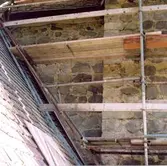 Innertaket i Arby kyrka.